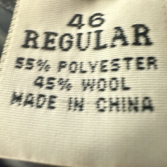 Linea Uomo Men’s Blazer Jacket 46R Wool Blend Black Gray Micro Check Sport Coat - Picture 7 of 9